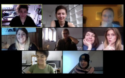 Videokonferenz der Schauspielschule
